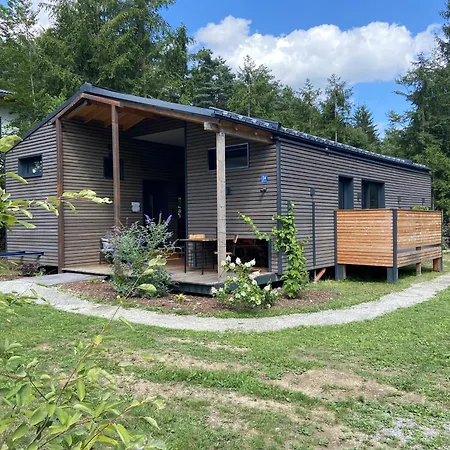 Modernes Tinyhouse Trailer Cabins Am Waldrand - Mit Seezugang Eging Esterno foto