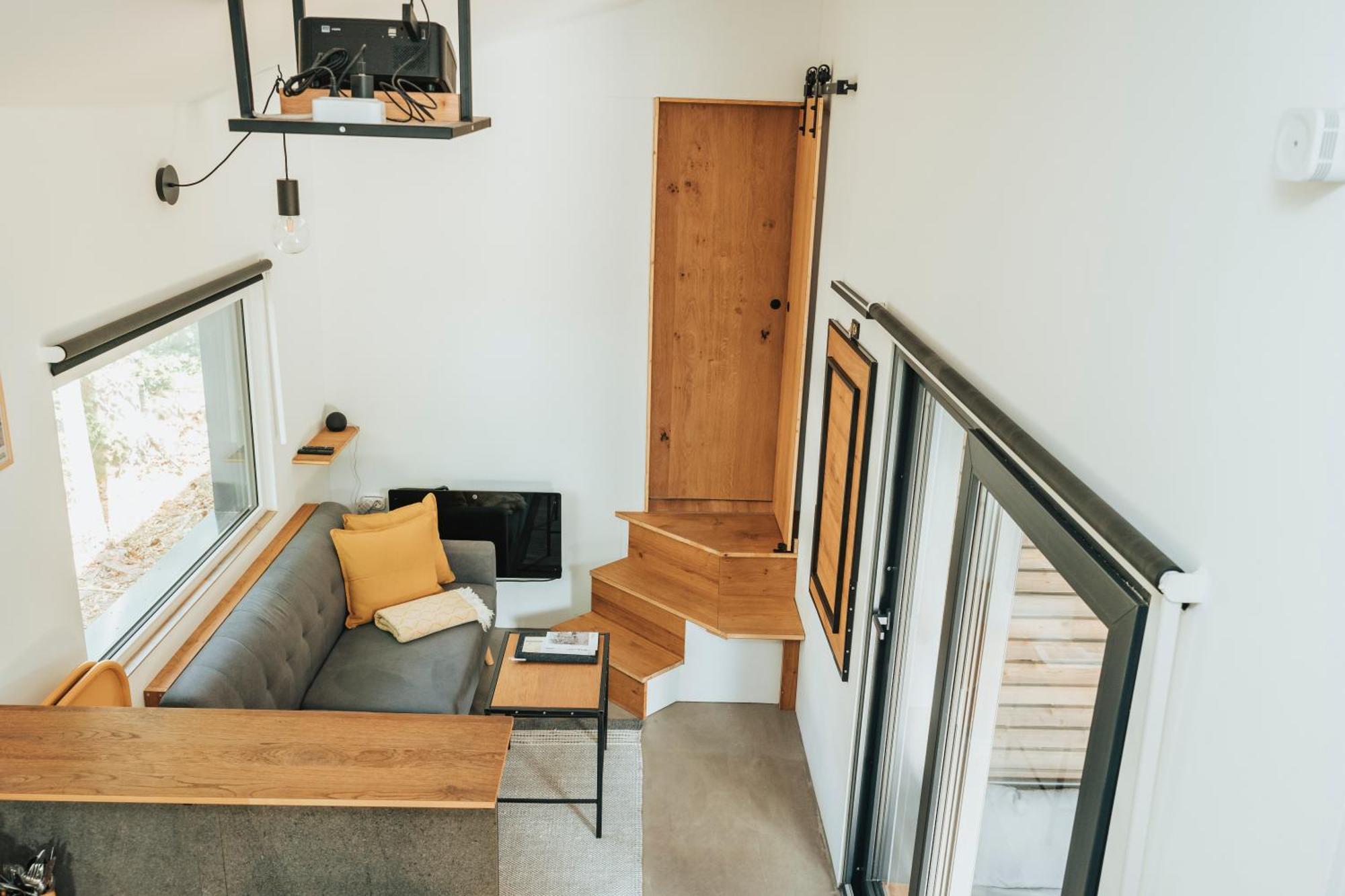 Modernes Tinyhouse Trailer Am Waldrand - Mit Seezugang Ferienhaus Eging